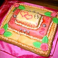 recette Gâteau mariage crème au beurre et massepain
