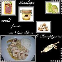 recette escalope roulée farcie au foie gras