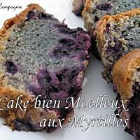 recette CAKE AUX MYRTILLES