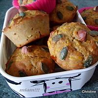 recette Muffins butternut, farine de châtaigne, noisettes et sirop d'agave