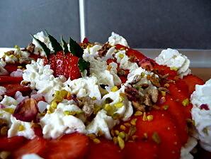génoise mousse fraise et rhubarbe (2)