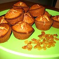 recette Muffins aux raisins secs et au rhum