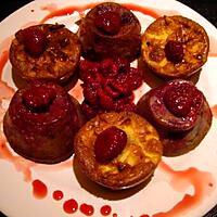 recette Muffins légers aux pommes et aux framboises