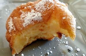 beignet au pomme croqué