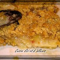 recette Crumble de bananes à la cannelle