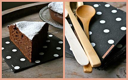 Gâteau moelleux fondant chocolat Amandes & pommes-copie-1