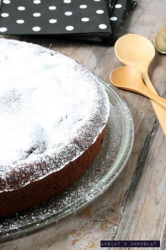 Gâteau moelleux fondant chocolat Amandes & pommes-copie-2