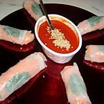 recette Rouleaux de printemps et leur sauce