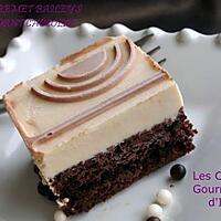 recette ENREMET BAILEY'S SUR FONDANT AU CHOCOLAT