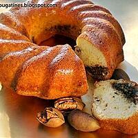 recette Gateau en couronne aux noix de pecan, sucre brun et cannelle