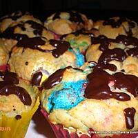 recette MUFFINS EN COULEURS