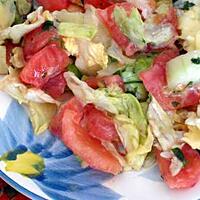 recette salade  trés fraiche