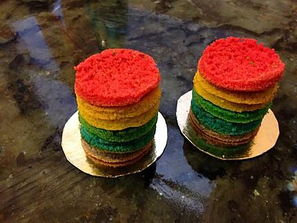 G&eacute;noise par&eacute;e pour rainbow cake de V&eacute;ronique Et La Chouquetterie