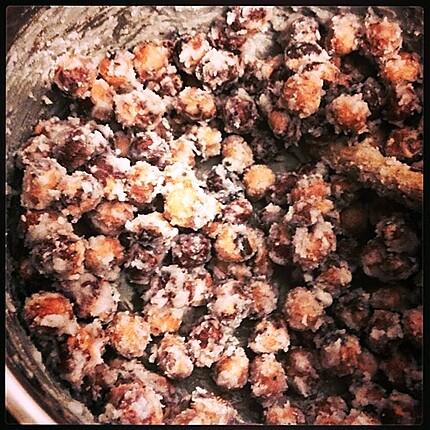 sablage du pralin de Véronique Et La Chouquetterie