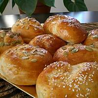 recette Petits pains brioches aux graines