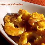 recette Crevettes safranées