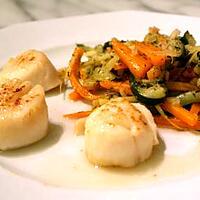 recette COQUILLES SAINT-JACQUES AUX AGRUMES