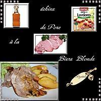 recette échine de porc à la biere blonde