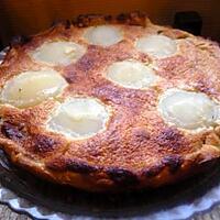 recette tarte à la frangipane, poire et pralinoise