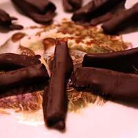 recette ORANGETTES AU CHOCOLAT