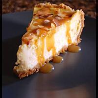 recette cheesecake vanille- amandes et caramel au beurre salé