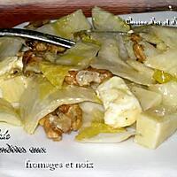 recette Salade d'endives aux fromages et noix