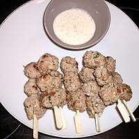 recette Brochettes de veau, sauce citronnée (régime dukan)