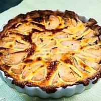 recette Tarte poire chocolat crème d'amandes