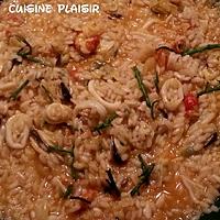 recette Risotto aux fruits de mer, vin-tomate-salicorne