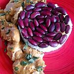 recette Poulet mariné haricots rouges et riz