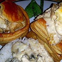 recette Vol-au-vent maison- dinde et champignons