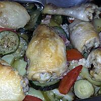 recette Poulet au légumes