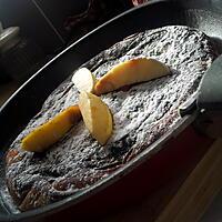 recette Gâteau aux pommes *cuit dans une poêle*parfumée au rhum