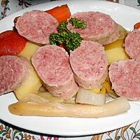 recette SAUCISSON DE LYON EN POT AU FEU