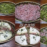 recette Haricots verts au jambon gratinés.