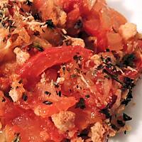 recette Gratin de tomates et oignons