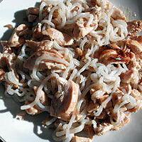 recette Konjac et poulet fumé sauce au poivre ( régime dukan)