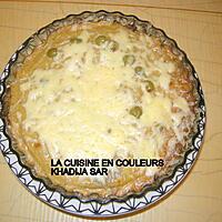 recette Quiche sans pâte au thon,au mais et aux olives