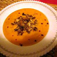 recette potage courge butternut, chataignes