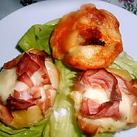 recette ROSES FEUILLETEES JAMBON CHORIZO ET MOZZARELLA