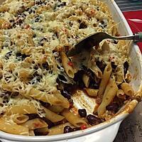 recette Gratin de penne au chili con carne