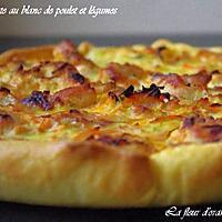 recette Tarte au blanc de poulet et légumes