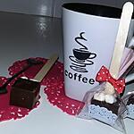 recette Sucettes au chocolat noir et marshmallow