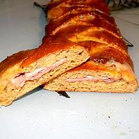 recette Tresse jambon,bacon et fromage (régime dukan)