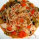 recette SOUPE DE LEGUMES AUX CAPELLINI MAISON
