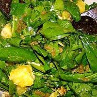 recette Salade d'épinards, noix et oranges au curry