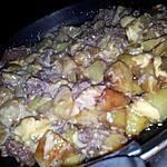 recette Poêlée de pommes de terre au boeuf et cheddar