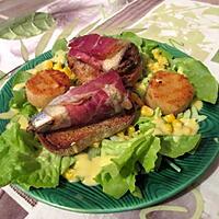 recette Salade complete aux  sardines (idéal diabetiques) - clien d'oeil a notre amour de cuisine