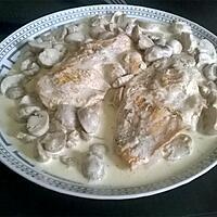 recette ESCALOPE DE POULET A LA CREME