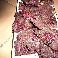 recette brownie aux franboises